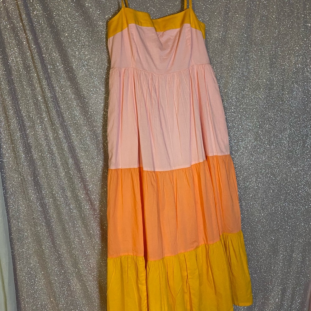 Pink and Orange Sundress